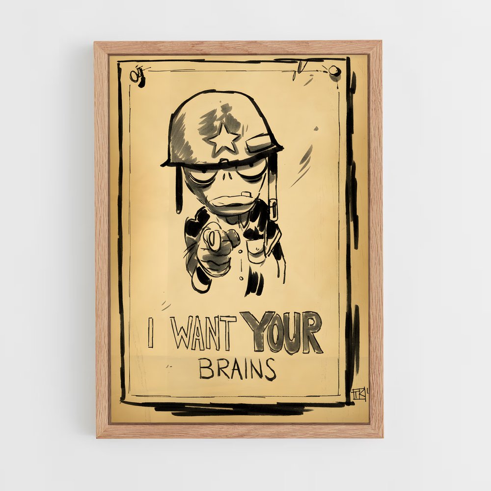 Poster Le Tireur de Zombies – affiche Plants vs zombies (vue 4)